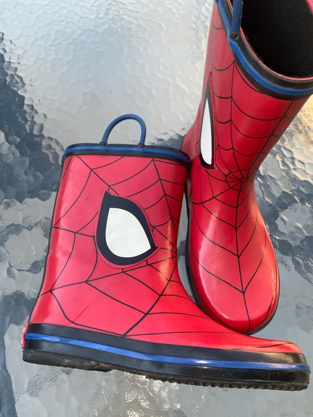 Kids Spider-Man Rain Boots size 2-3